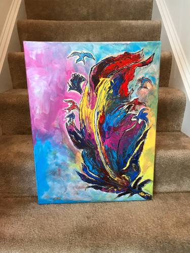 Original Abstract Paintings by Elaine Cordova EC