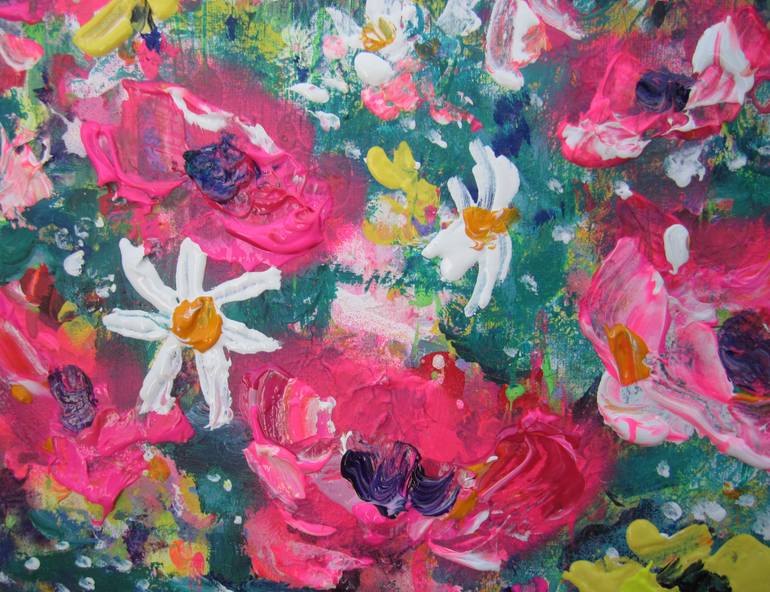 Original Impressionism Floral Painting by Jenny Hare