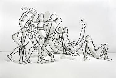 Original Expressionism People Drawings by Ilona Ottenbreit