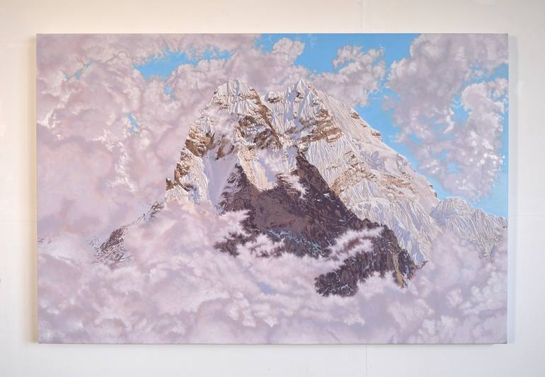 Original Figurative Mountain Painting by Alexander Heaton