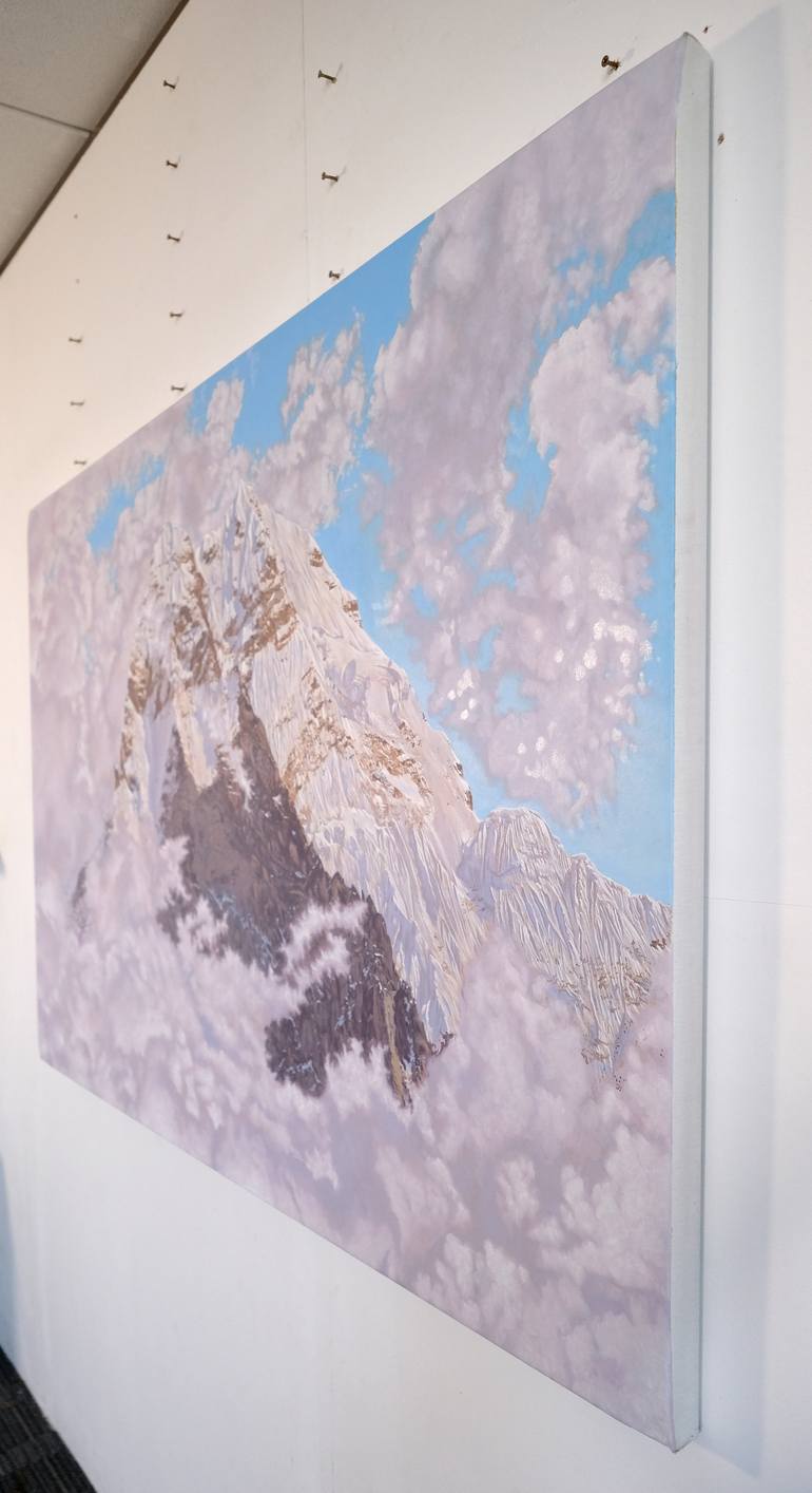Original Figurative Mountain Painting by Alexander Heaton