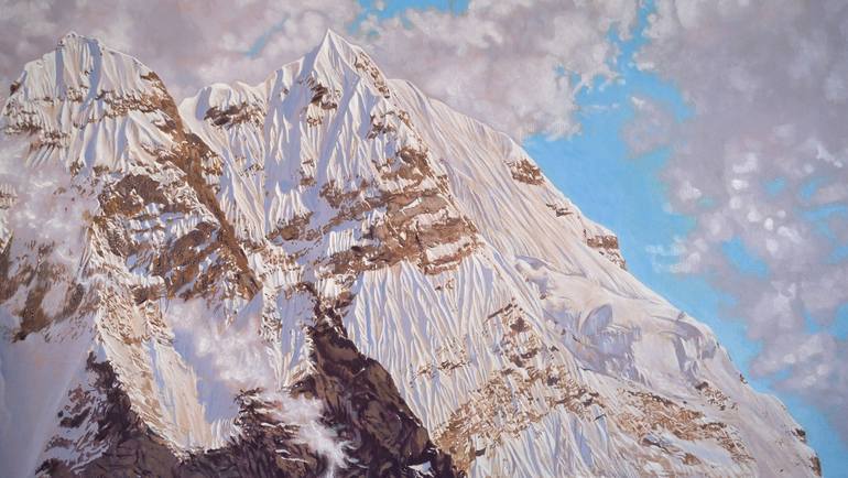 Original Figurative Mountain Painting by Alexander Heaton