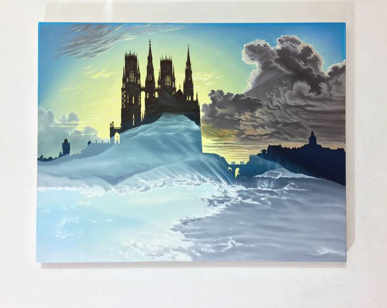 Original Figurative Architecture Painting by Alexander Heaton