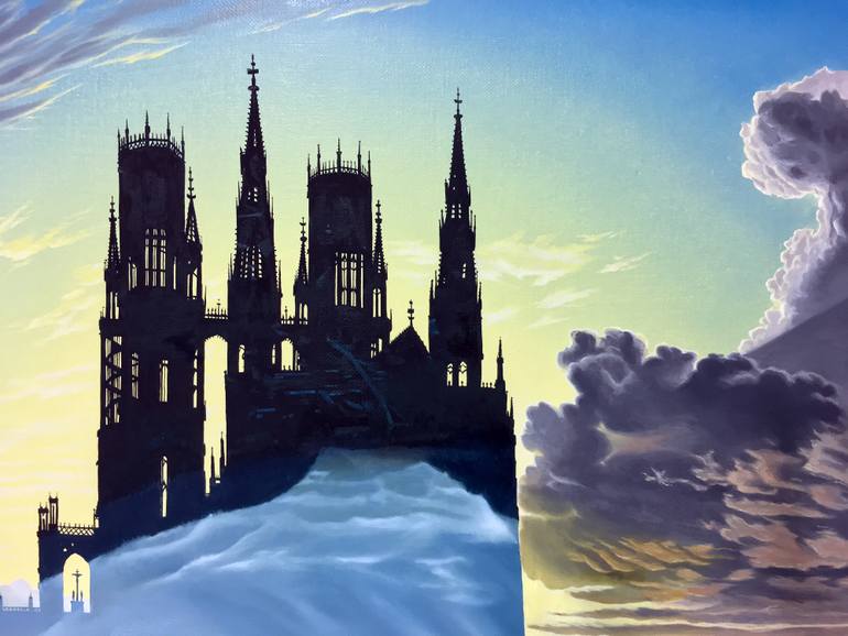 Original Figurative Architecture Painting by Alexander Heaton