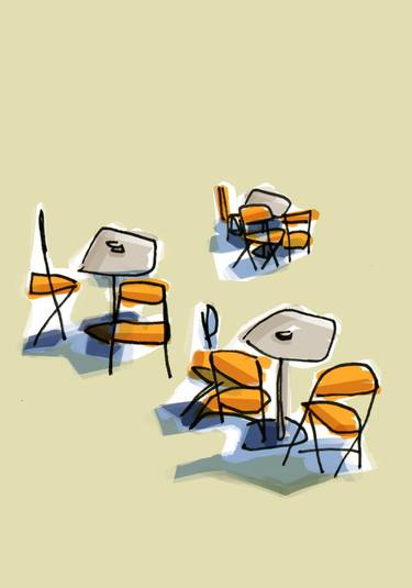 Chairs in Crete - limited edition print of 25 thumb