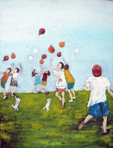 Print of Kids Paintings by Despoina Kosta