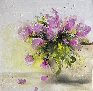 Original Abstract Floral Paintings by Despoina Kosta