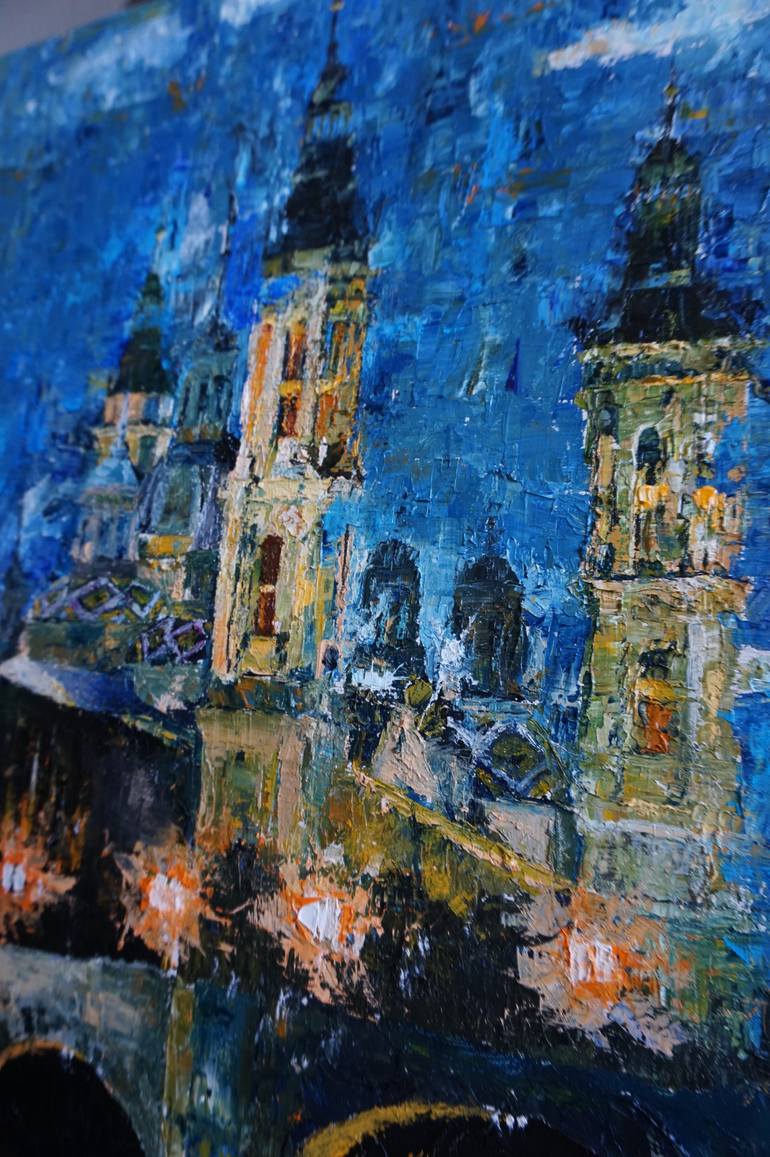 Original Impressionism Cities Painting by Alfonso Crespo