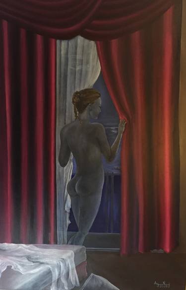 Print of Realism Nude Paintings by Agron Nushaj
