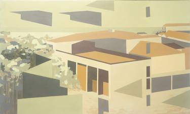 Print of Abstract Cities Paintings by Fernanda Luz Avendaño