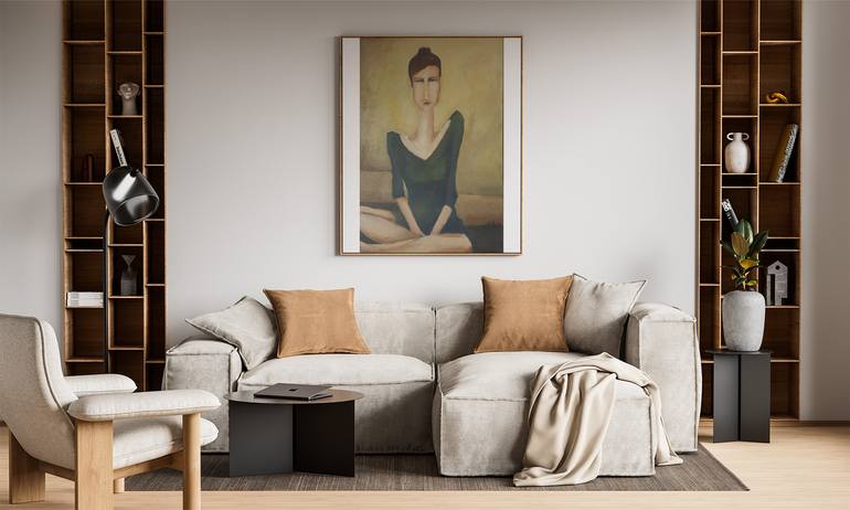 Original Portraiture People Painting by Ruta Usaite