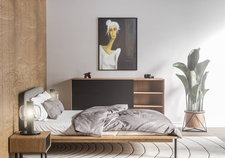 Original Contemporary People Painting by Ruta Usaite