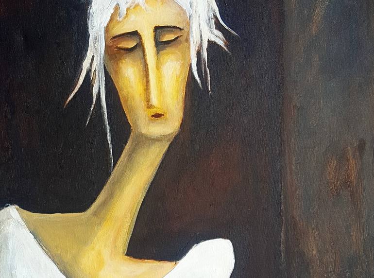 Original Contemporary People Painting by Ruta Usaite