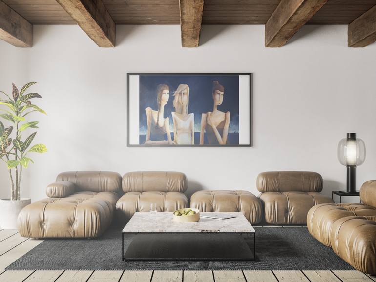 Original Contemporary People Painting by Ruta Usaite