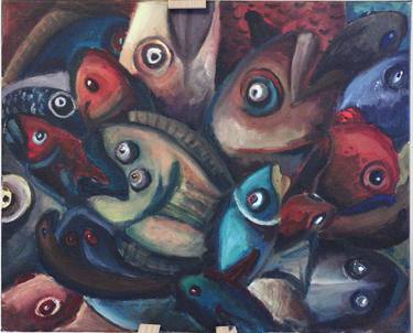 Original Expressionism Animal Paintings by Ruta Usaite