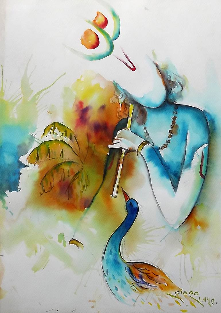 Krishna Painting by shankar rajput | Saatchi Art