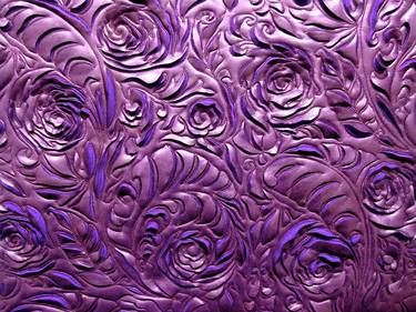 EXOTIC FLOWER DESIGN Leather Art Designs For Furniture, Wall and Furnishings Projects thumb