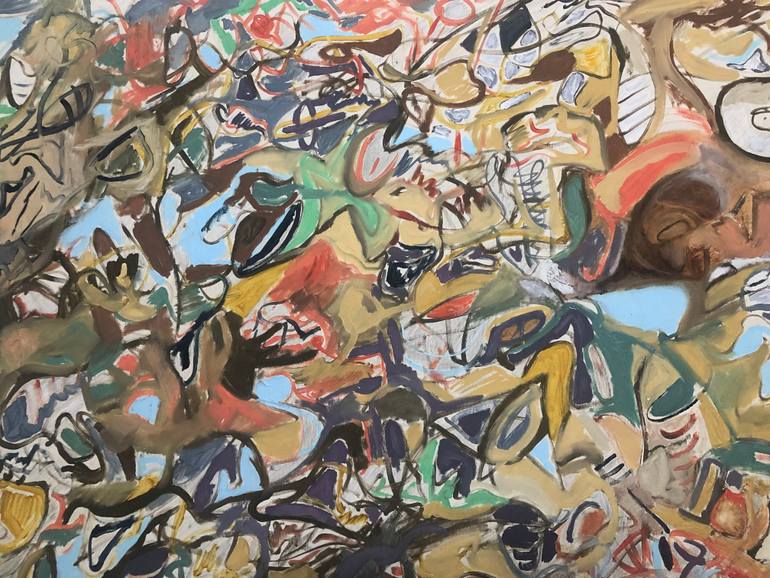 Original Abstract Expressionism Abstract Painting by Altion Lalaj