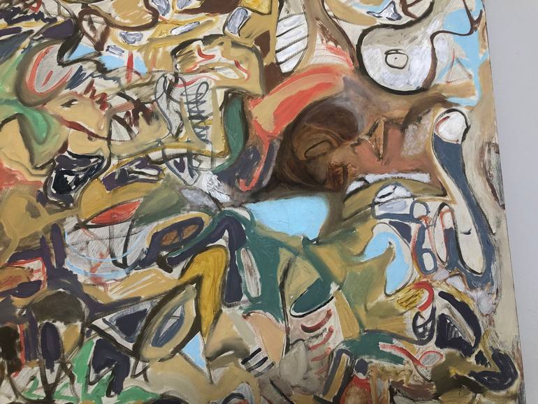 Original Abstract Expressionism Abstract Painting by Altion Lalaj