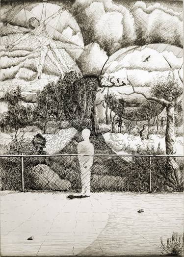 Original Landscape Drawings by Peter Menne