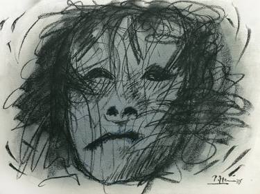 Original Expressionism Portrait Drawings by Peter Menne