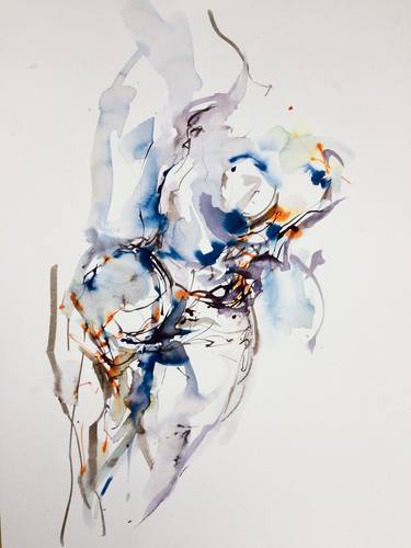 Original Abstract Expressionism Body Drawings by Max Boissard