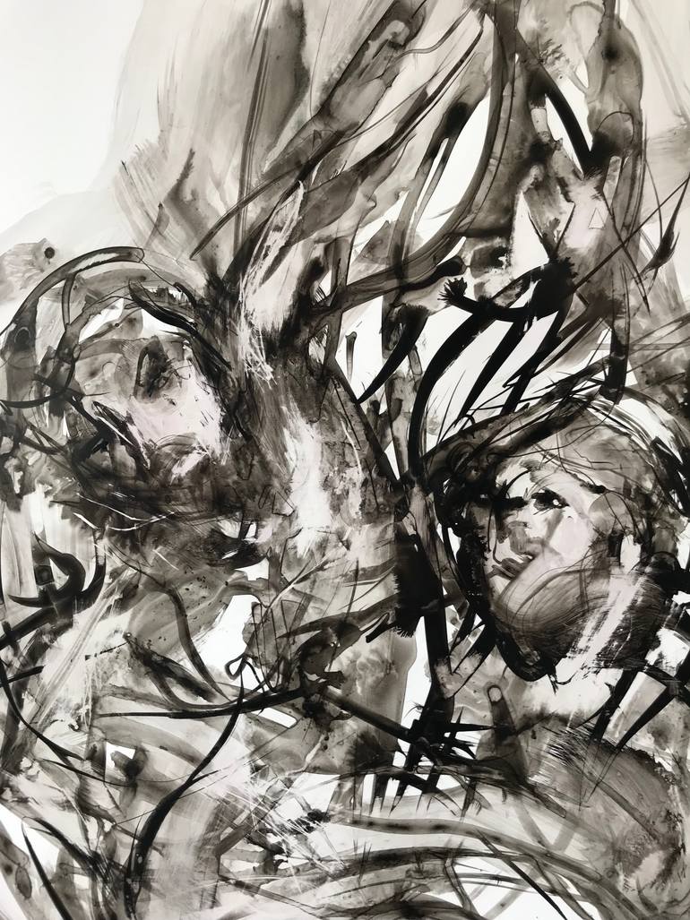 Original Expressionism People Painting by Max Boissard