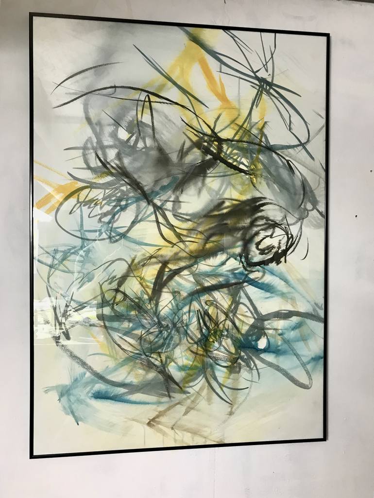 Original Abstract Aerial Painting by Max Boissard