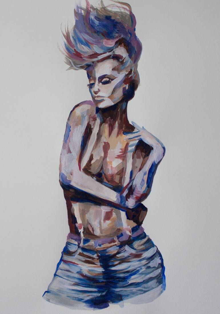 Original Figurative Women Painting by Tonka Morris