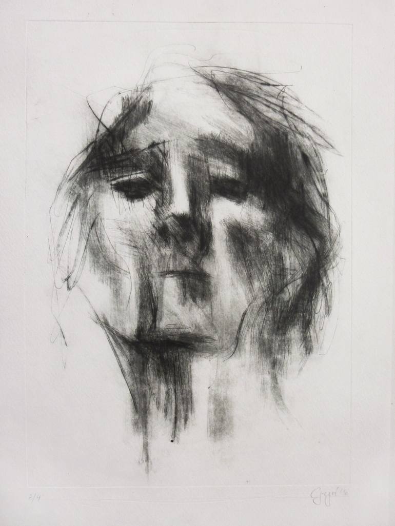 Woman I Printmaking by Cynthia Gregorová | Saatchi Art