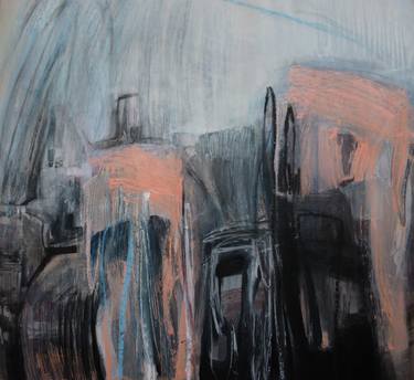 Print of Abstract Expressionism Architecture Paintings by Cynthia Gregorová