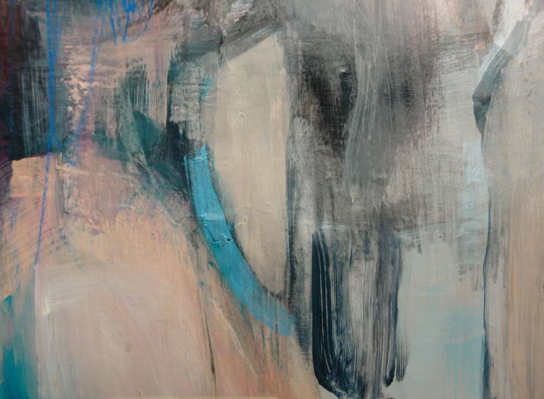 Original Abstract People Painting by Cynthia Gregorová