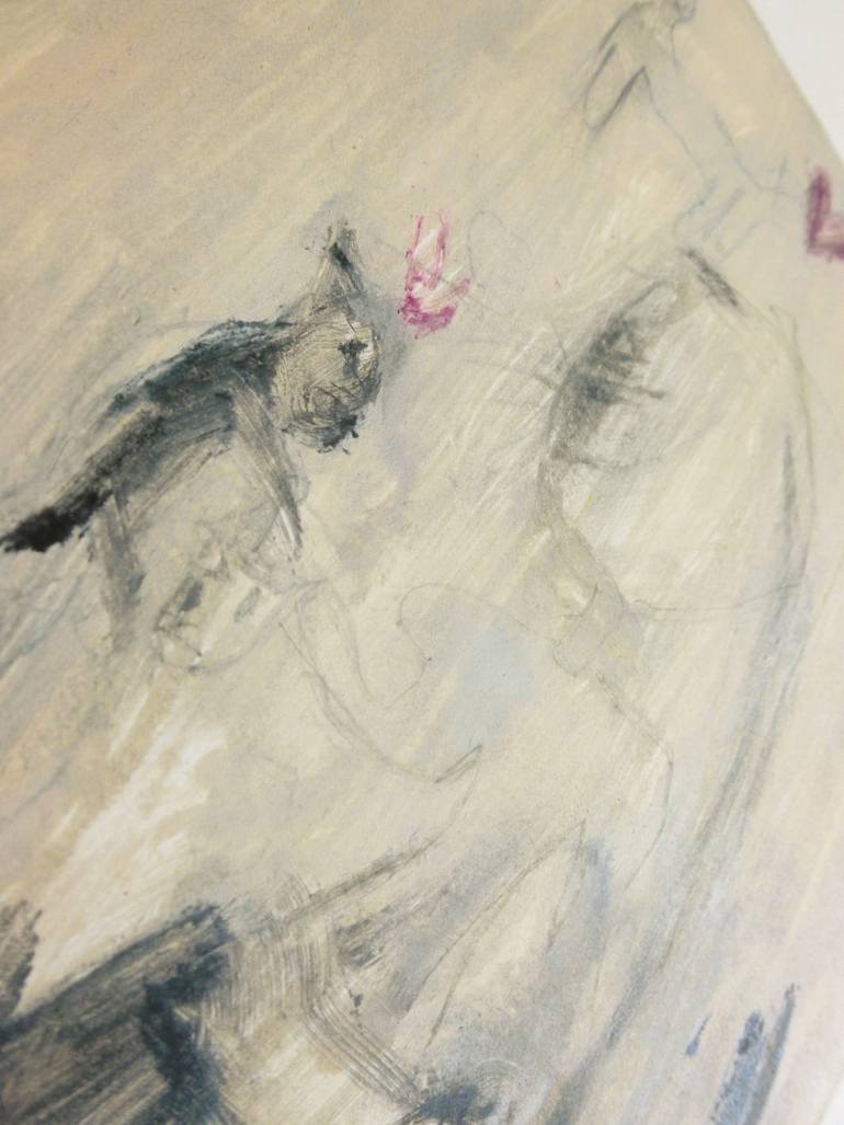 Original Abstract Expressionism Children Printmaking by Cynthia Gregorová