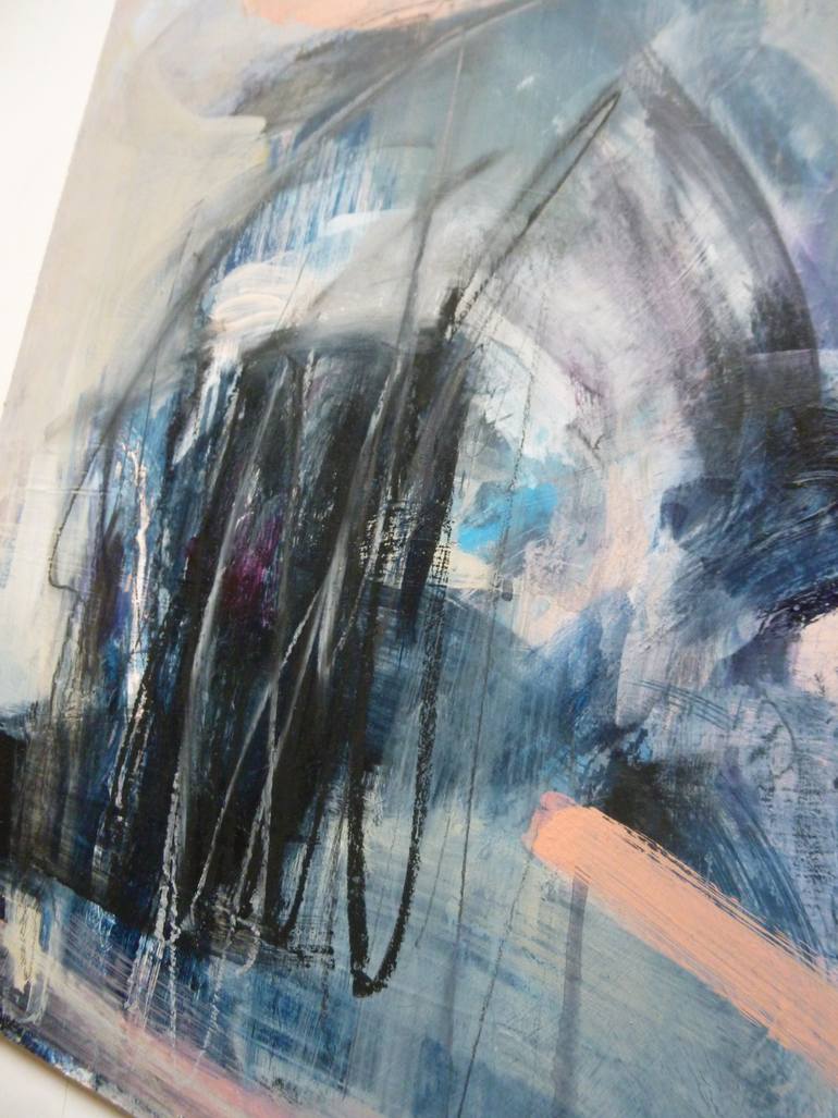 Original Abstract Expressionism People Painting by Cynthia Gregorová