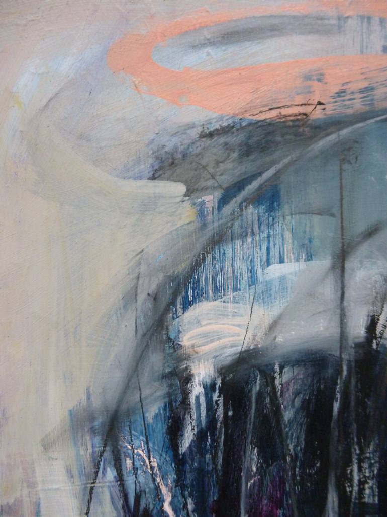 Original Abstract Expressionism People Painting by Cynthia Gregorová
