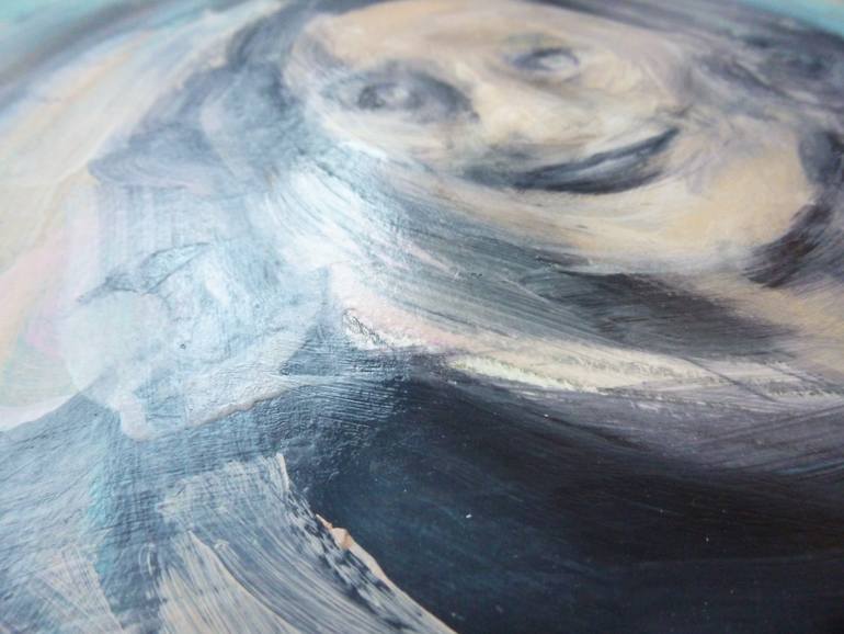 Original Abstract Expressionism People Painting by Cynthia Gregorová
