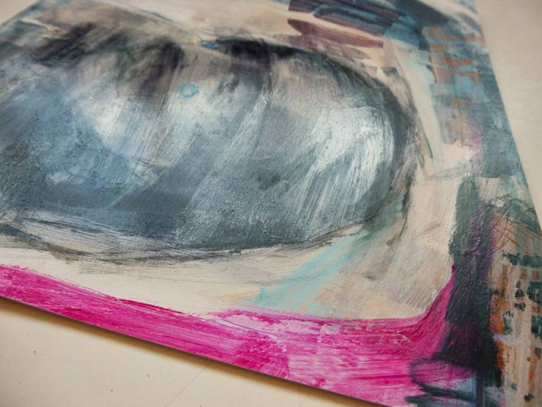 Original Expressionism People Painting by Cynthia Gregorová