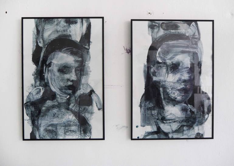 Original Figurative People Painting by Cynthia Gregorová