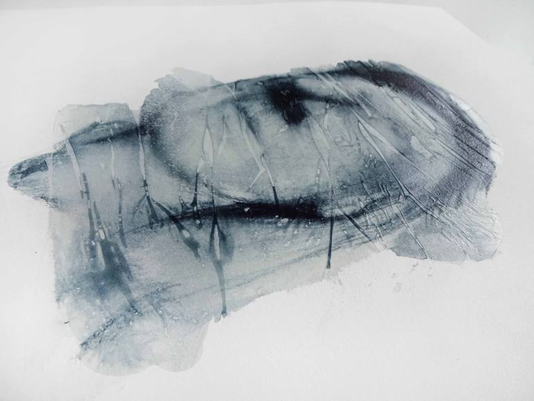 Original Abstract Expressionism People Painting by Cynthia Gregorová