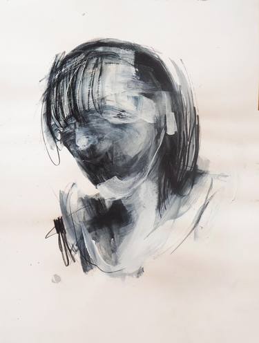 Print of Expressionism Portrait Drawings by Cynthia Gregorová