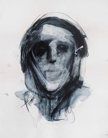 Print of Expressionism Portrait Drawings by Cynthia Gregorová