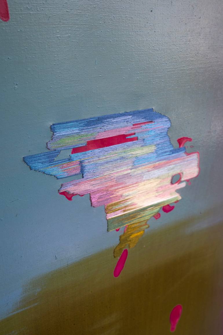 Original Conceptual Science/Technology Painting by Fedora Akimova