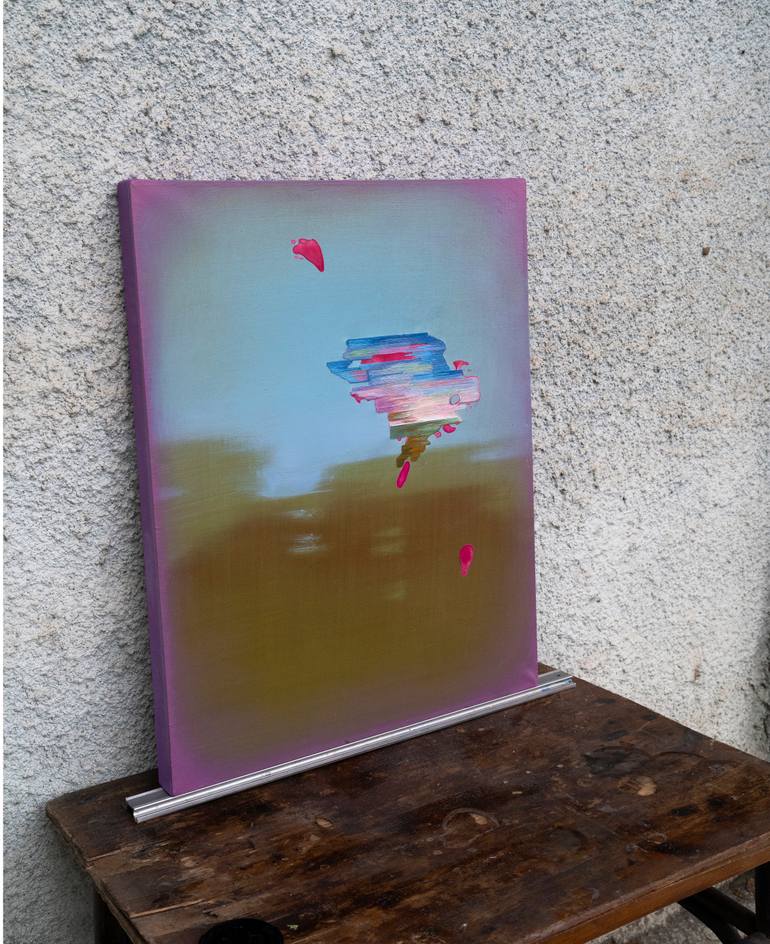 Original Conceptual Science/Technology Painting by Fedora Akimova