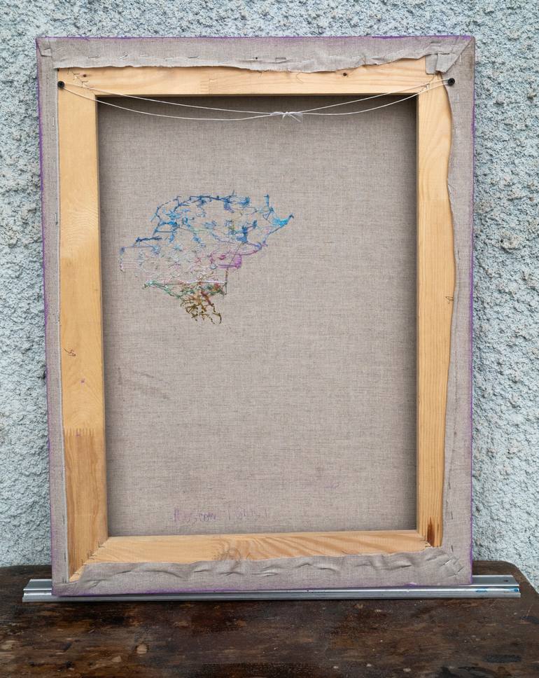 Original Conceptual Science/Technology Painting by Fedora Akimova