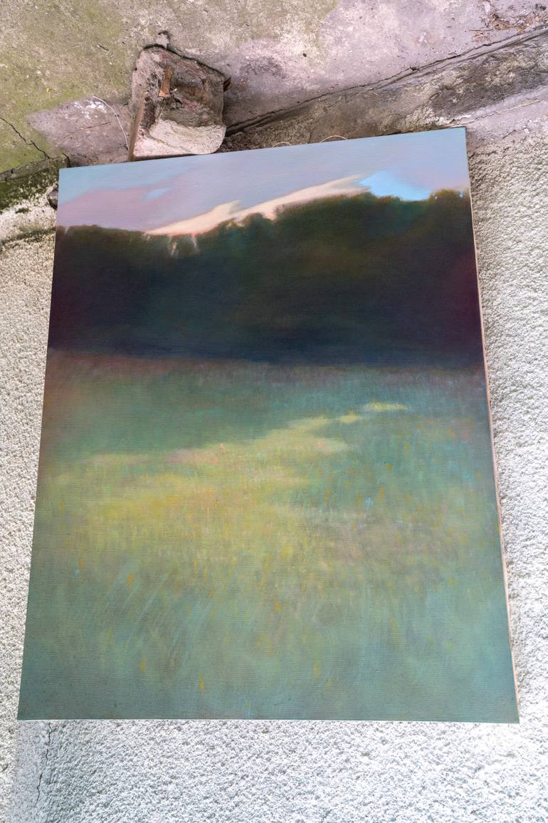 Original Art Deco Nature Painting by Fedora Akimova