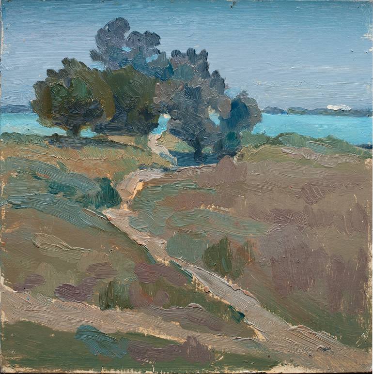 Original Impressionism Landscape Painting by Fedora Akimova