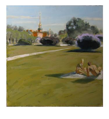 Original Impressionism Beach Paintings by Fedora Akimova