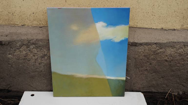 Original Minimalism Landscape Painting by Fedora Akimova