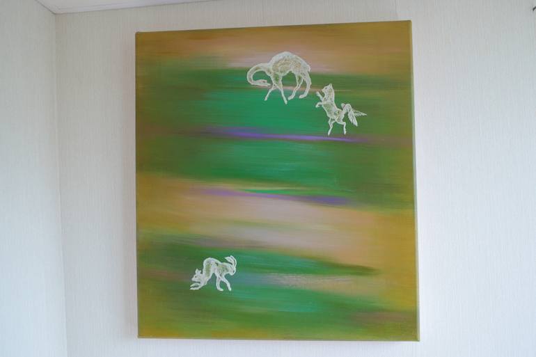 Original Conceptual Animal Painting by Fedora Akimova