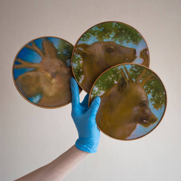 Original Conceptual Animal Painting by Fedora Akimova